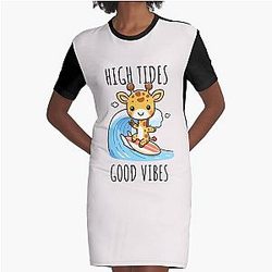High Tides Graphic T-Shirt Dress
