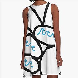 High Tides Vsco Vibes A-Line Dress