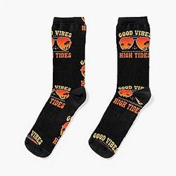 Good Vibes High Tides Sock