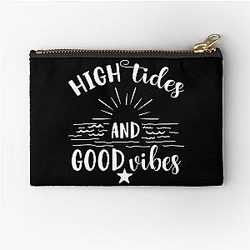 High Tides and Good Vibes Zipper Pouch