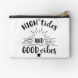 High Tides and Good Vibes Zipper Pouch