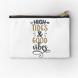High Tides Good Vibes Summer T-shirt Pouch