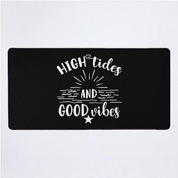 High Tides And Good Vibes Desk Mat