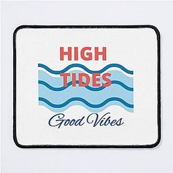 High Tides Good Vibes Tropical Beach Life Mouse Pad