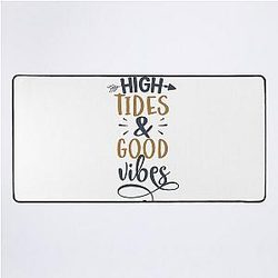 High Tides and Good Vibes Summer T-shirt Mat