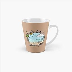 High Tides Good Vibes Unique Art Adventure Beach Ocean Rocks Sunshine Tall Mug