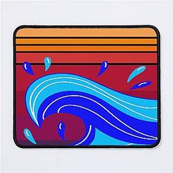 High Tides and Good Vibes Summer Design Mouse Pad