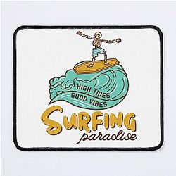 Good vibes high tides mouse pad