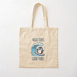 High Tides Penguin Tote Bag