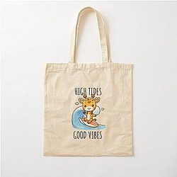 High Tides Giraffe Cotton Tote Bag