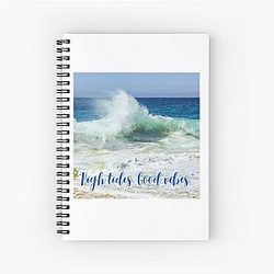 High Tides Good Vibes Spiral Notebook