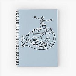 High Tides Good Vibes Spiral Notebook