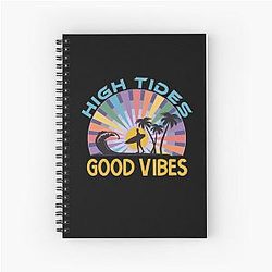 High Tides and Boho Sunset Spiral Notebook