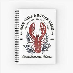 High Tides Butter Vibes Snazzy Lobster - Funny Seafood Parody Design for Summer Fun Notebook