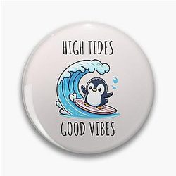 High Tide Penguin Pin
