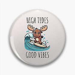High Tides Moose Pin