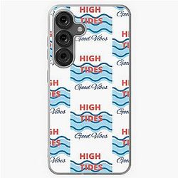High tides good vibes and beach life for Samsung Galaxy Soft Case
