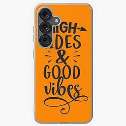 High Tides and Good Vibes Summer Beach T-shirt Samsung Galaxy Case