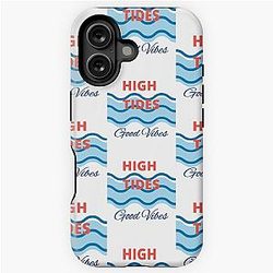 High Tides Good Vibes Tropical Beach Life iPhone Tough Case