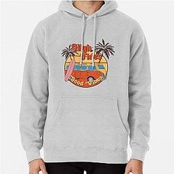 High Tides and Good Vibes Summer Pullover Hoodie