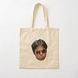 Hikaru Nakamura 面白いメガネ顔ステッカートートバッグ