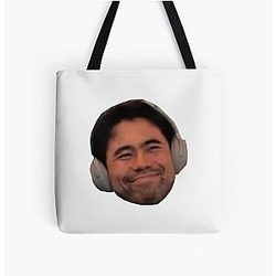 Hikaru Nakamura 生地の表面のステッカー プリントトートバッグすべて
