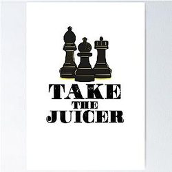 ジューサーを取る - Hikaru Nakamura チェス引用ポスター
