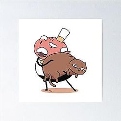 Hilda mayor and cat birthday gift poster