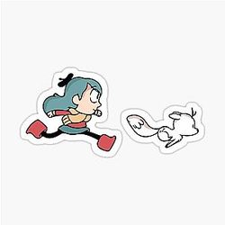 Hilda and Twig Sticker