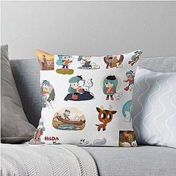 Hilda Netflix Hilda Twig Cartoon Kids Show Throw Pillow