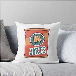 Jorts Throw Pillow