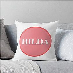 Hilda Pink Throw Pillow