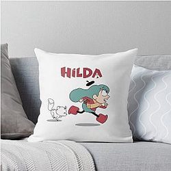 Hilda twig netflix Throw Pillow