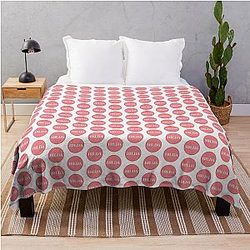 Hilda Pink Throw Blanket