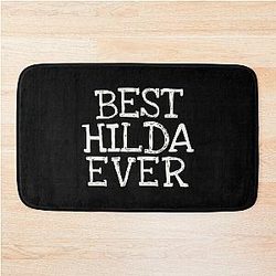 Best Hilda Funny Personalized Name Bath Mat