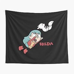 Hilda with Cat Tapestry