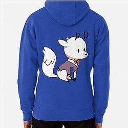 Hildas Funny Deerfox in Tuxedo Pullover Hoodie