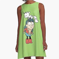Cute Hilda Netflix A-Line Dress