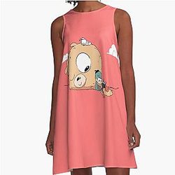 Hilda Netflix Cartoon Kids Show A-Line Dress