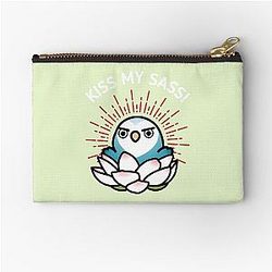 Kiss My Sass Hilda the Sassy Lovebird Zipper Pouch