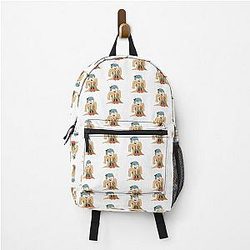 hilda funny yellow coat big backpack