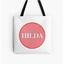 Hilda Name Pink Tote Bag