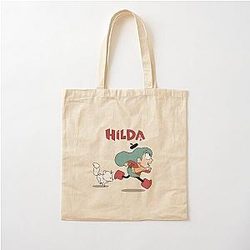 Hilda Netflix, Hilda Twig Cartoon, Kids Show Hilda Twig, Sleeping Twig on Netflix Cotton Tote Bag