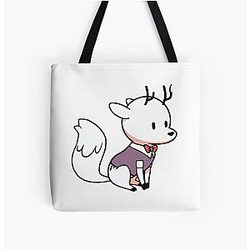 Hildas Deerfox in Tuxedo Cute All Over Print Tote Bag
