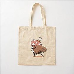 Cute Hilda Netflix 5 Hilda Mayor and Cat Birthday Gift Cotton Tote Bag