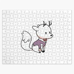 Hilda's funny deerfox in tuxedo Jigsaw Puzzle
