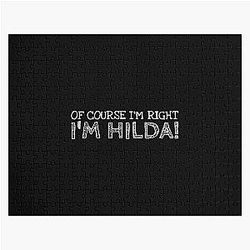 Of Course I'm Right Hilda Personalized Name Jigsaw Puzzle