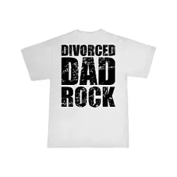 Divorced Dad Rock Tee (White)