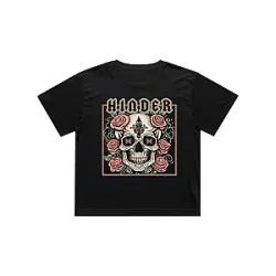 Pastel Skull Cropped Tee