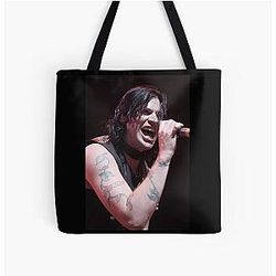 Hinder Austin Winker Photo Print Tote Bag